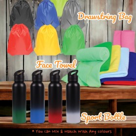 Gift Set (Sport Bottle/Sport Towel/Drawstring Bag)