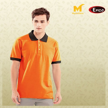 Polo T-Shirt with Contra Color & cuff
