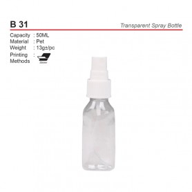 MyUniform Transparent Spray Bottle