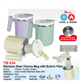 MyUniform Stainless Steel Thermo Mug with Built-in Filter