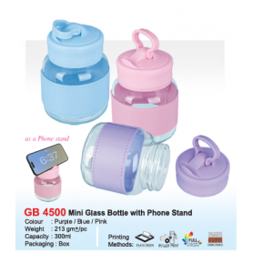 MyUniform Mini Glass Bottle with Phone Stand