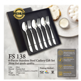 MyUniform 6 Pieces Stainless Steel Cutlery Gift Set
