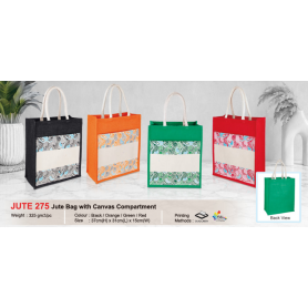 MyUniform Jute Bag with Canvas Compartment