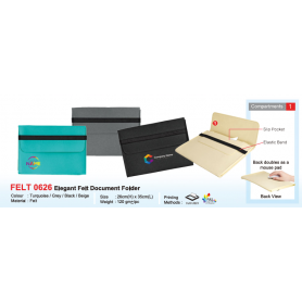 MyUniform Elegant Felt Document Folder