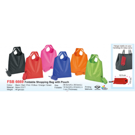 Foldable Shopping Bag with Pouch