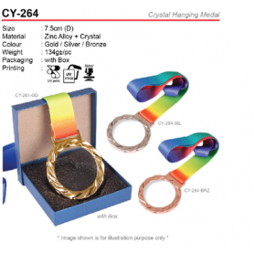 MyUniform Crystal Hanging Medal