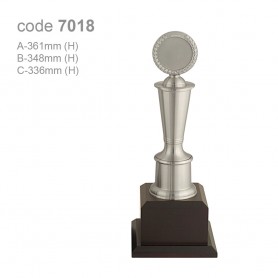 UNICS Shimmering Steel Pewter Trophy