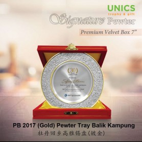 Unics Pewter Premium Velvet Box 7"