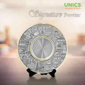 UNICS Pewter Tray The Light of Selangor