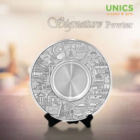 UNICS Pewter Tray The Light of Selangor