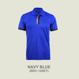 MyUniform Stylish Color Block Placket Edition Polo Tee