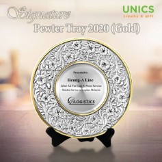 UNICS Pewter Tray 4D Bunga Raya