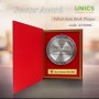 UNICS Pewter Velvet Aura Book Plaque