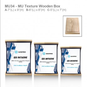 UNICS MU Texture Wooden Box