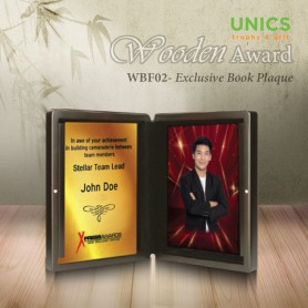 UNICS Wooden Book Plaque