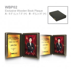 UNICS Wooden Book Plaque