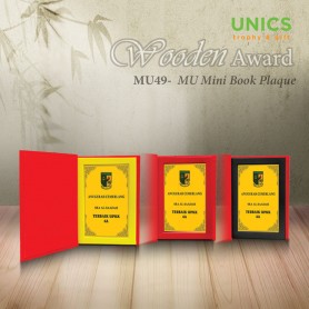 UNICS Velvet Book Plaque
