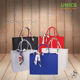 UNICS Felt Shopping Bag With Twilly