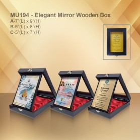UNICS MU Elegant Mirror Wooden Box