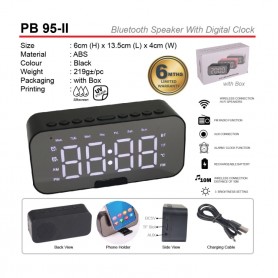 UNICS Bluetooth Speaker With Digital Clock