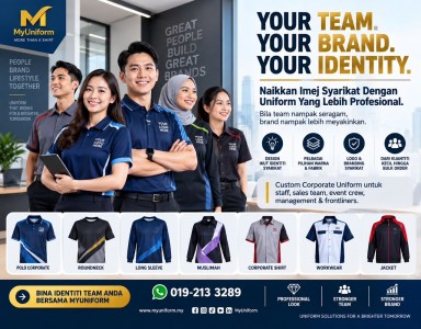 Team nampak lebih profesional bila semua pakai baju yang seragam! 